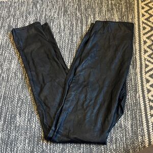 H&M Black Faux Leather Pants